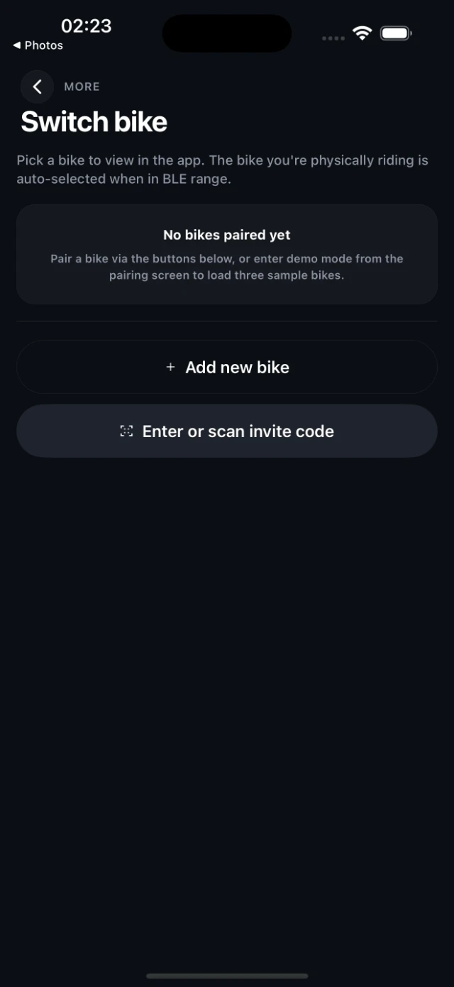 Sharing a bike with a rider